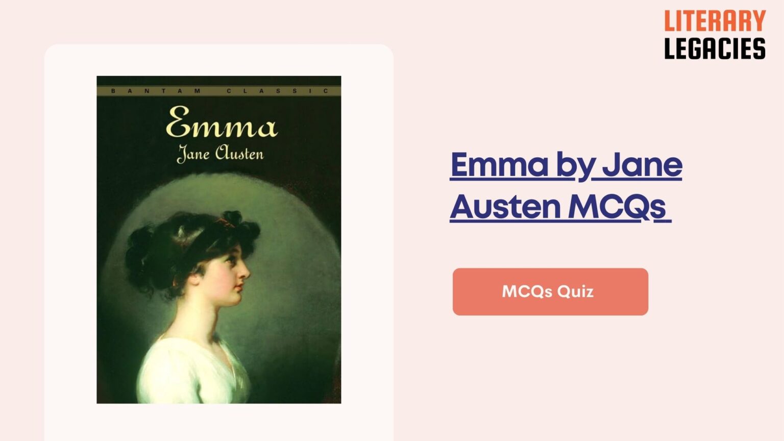 Emma by Jane Austen MCQs Quiz Questions and Answers