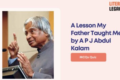 A Lesson My Father Taught Me by A P J Abdul Kalam