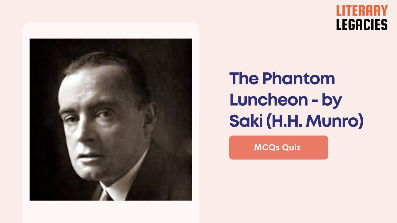 The Phantom Luncheon - by Saki (H.H. Munro)