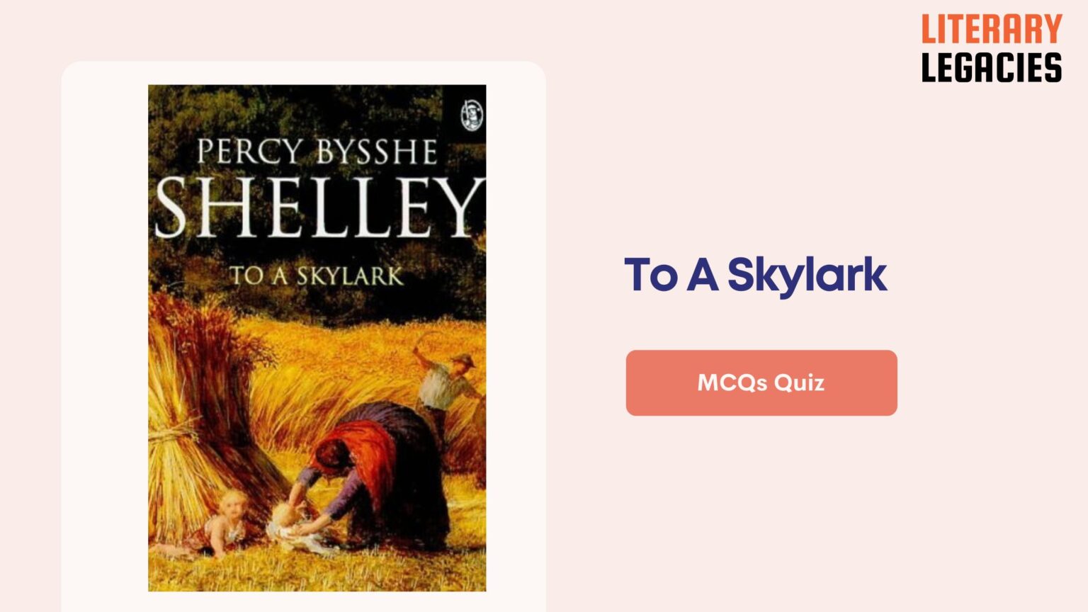 To A Skylark by PB Shelley